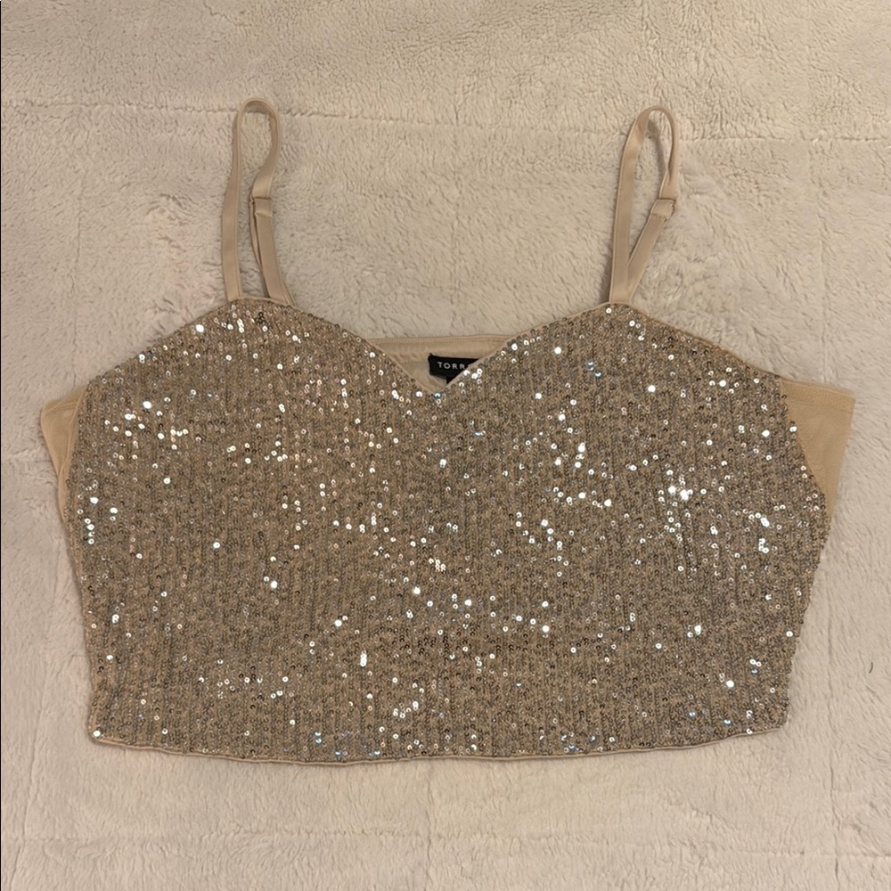 Torrid Sequin Crop Top